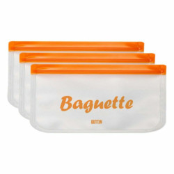 Reusable Food Bag Quttin 3 Pieces 30 x 15 cm (18 Units)