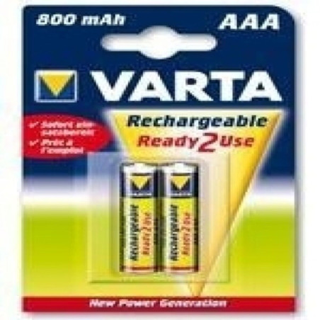 Rechargeable Batteries Varta AAA 800MAH  2UD 1,2 V 800 mAh AAA (10 Units)