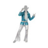 Costume for Adults Blue Disco Music