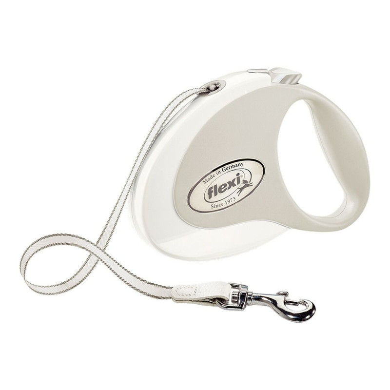 Dog Lead Flexi STYLE 3 m Size S White