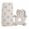 Baby blanket Rattle Grey 100 x 75 cm