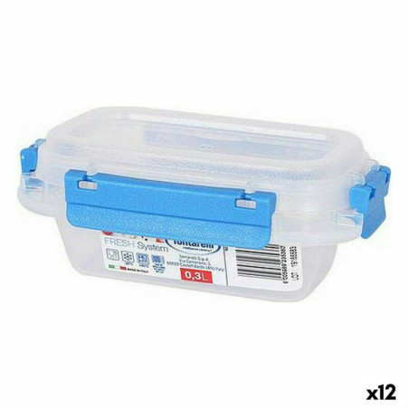 Hermetic Lunch Box Tontarelli Fresh System 300 ml Rectangular 9,5 x 14,5 x 5,7 cm (12 Units)