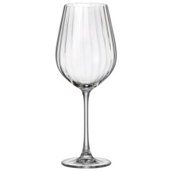 Wine glass Bohemia Crystal Optic Transparent 650 ml 6 Units