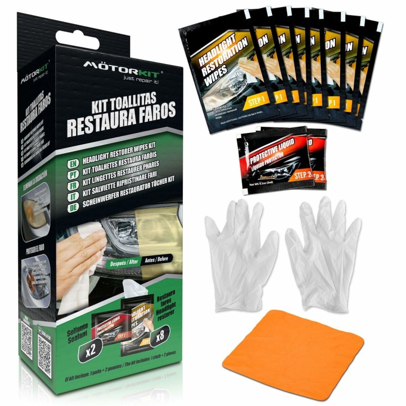 Headlight Restoration Wipes Motorkit MOT1004