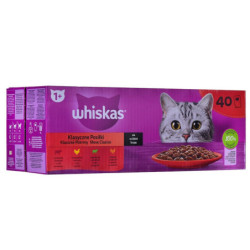 Cat food Whiskas Classic Meals Chicken Veal Lamb Birds 40 x 85 g