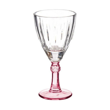 Wine glass Crystal Pink 6 Units (275 ml)