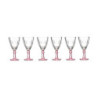 Wine glass Crystal Pink 6 Units (275 ml)