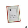 Photo frame Crystal Red White Plastic (2,5 x 24 x 19 cm) (6 Units)