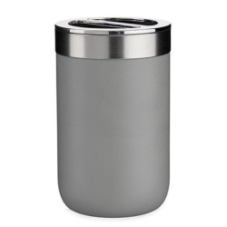 Toothbrush Holder Grey Silver Plastic 7,7 x 11,2 x 7,7 cm (6 Units)