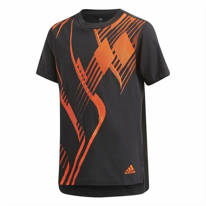 Child's Short Sleeve T-Shirt Adidas Black