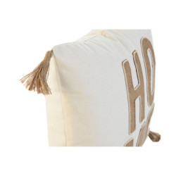 Cushion Home ESPRIT Beige Natural Boho 45 x 5 x 45 cm