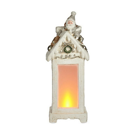 Decorative Figure Lantern Father Christmas 16,2 x 47 x 18 cm White Polyresin