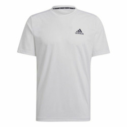 Men’s Short Sleeve T-Shirt AEROREADY Adidas Designed To Move  White