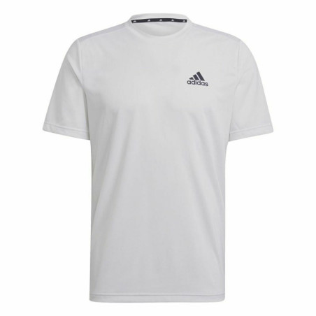 Men’s Short Sleeve T-Shirt AEROREADY Adidas Designed To Move  White