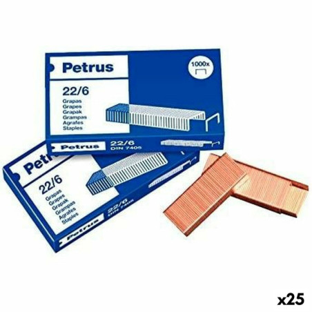 Staples Petrus 22/6 6 mm (25 Units)