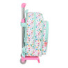 School Rucksack with Wheels Peppa Pig Cosy corner Light Blue (26 x 34 x 11 cm)