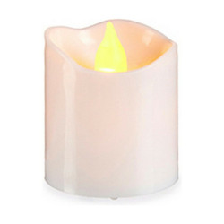 Candle Set 3,7 x 3,7 x 5 cm White (12 Units)