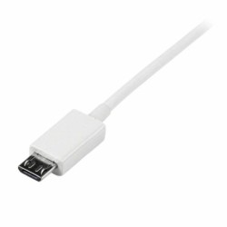 USB Cable to micro USB Startech USBPAUB2MW White Yellow (4 Units)