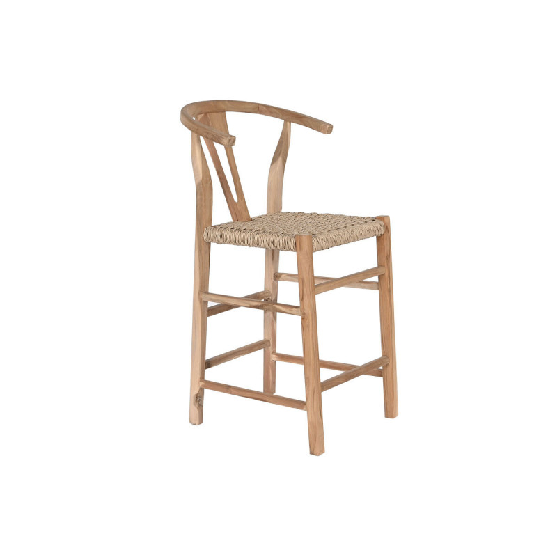 Stool DKD Home Decor Natural Teak 52 x 55 x 98 cm