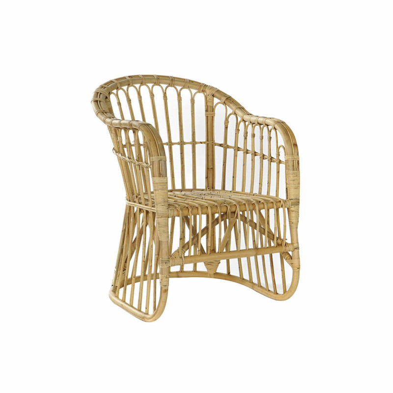 Armchair DKD Home Decor Light brown Rattan (62 x 72 x 83 cm)