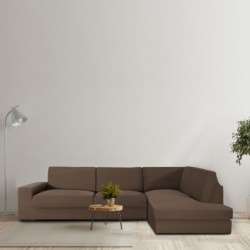 Sofa Cover Eysa JAZ Brown 110 x 120 x 500 cm