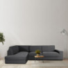 Sofa Cover Eysa JAZ Dark grey 110 x 120 x 500 cm