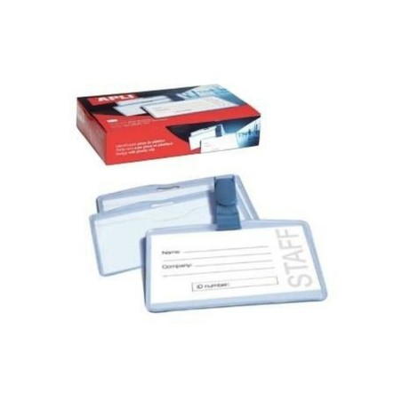 ID card holder Apli Transparent Plastic 25 Pieces 90 x 56 mm