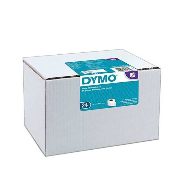 Roll of Labels Dymo 36 x 89 mm White