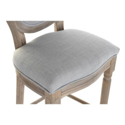 Stool DKD Home Decor Grey Light grey Fir 48 x 42 x 121 cm