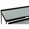 Console DKD Home Decor Black Metal Crystal 107,5 x 32,5 x 80,5 cm