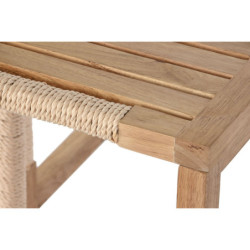 Set of 2 tables Home ESPRIT Natural Rope Fir 58 x 38 x 60 cm