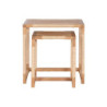 Set of 2 tables Home ESPRIT Natural Rope Fir 58 x 38 x 60 cm