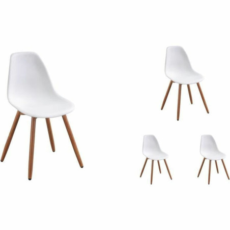 Garden chair White 50 x 55 x 85,5 cm (4 Pieces)