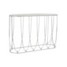 Console DKD Home Decor Silver Metal White Marble 115 x 35 x 78 cm