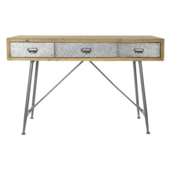 Console DKD Home Decor Fir Grey Metal (120 x 48.5 x 78 cm)