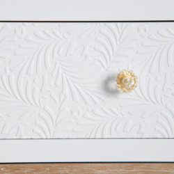 Sideboard MISS DAISY Natural Pine White 80 x 40 x 80 cm