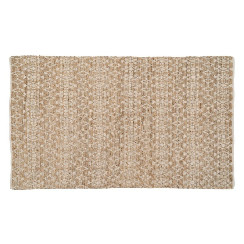 Carpet White Natural 60 % Cotton Jute 200 x 290 cm