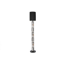 Floor Lamp Home ESPRIT White Black Golden Metal Porcelain polypropylene 25 x 25 x 166 cm