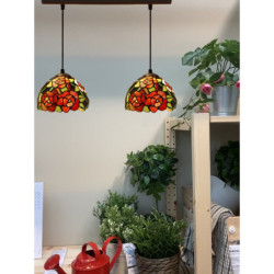 Ceiling Light Viro Red Iron 60 W 50 x 20 x 20 cm