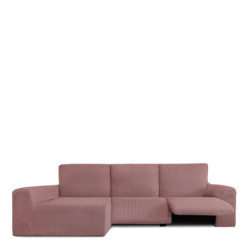 Left long arm chaise longue cover Eysa JAZ Pink 180 x 120 x 360 cm