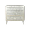 Chest of drawers Home ESPRIT Silver Metal MDF Wood Vintage 80 x 39 x 82 cm