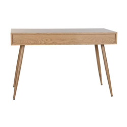 Desk DKD Home Decor Natural Metal MDF Wood 120 x 60 x 76 cm