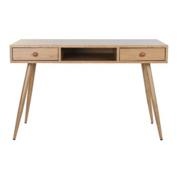 Desk DKD Home Decor Natural Metal MDF Wood 120 x 60 x 76 cm