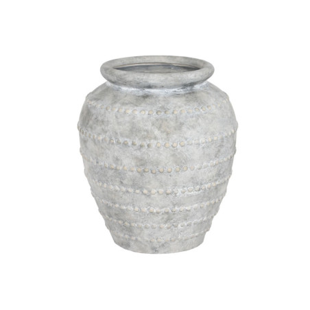 Vase Home ESPRIT Light grey Terracotta Oriental 54 x 54 x 60 cm