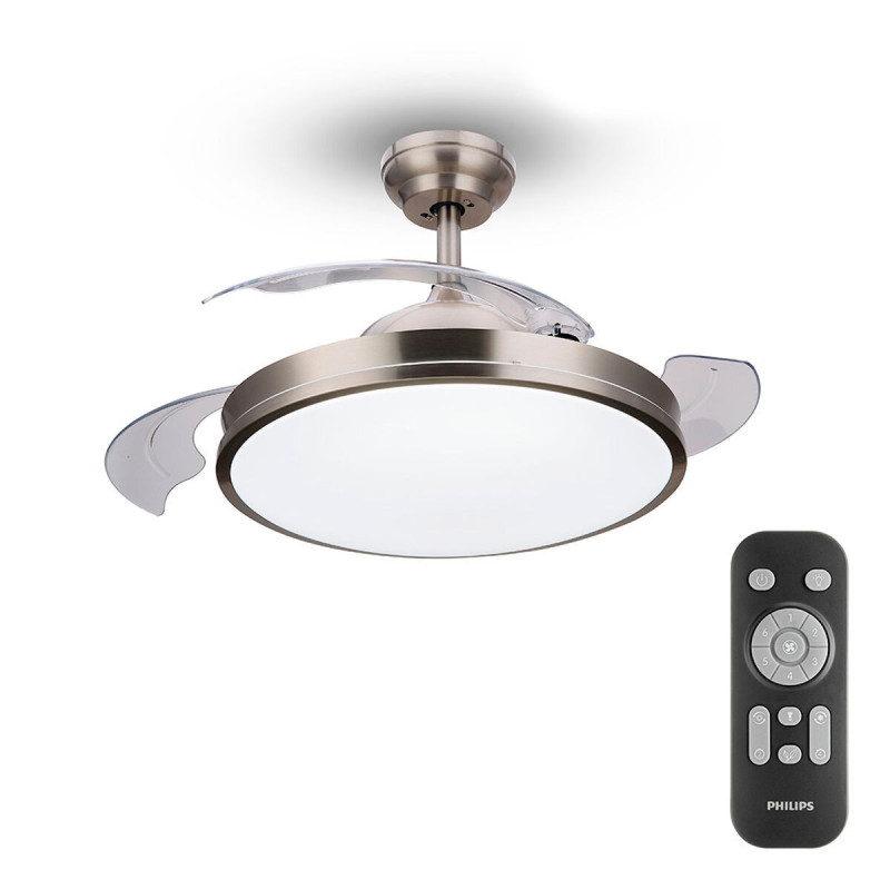 Ceiling Fan with Light Philips Atlas 35 W 28 W 4500 Lm nickel (2700 K)