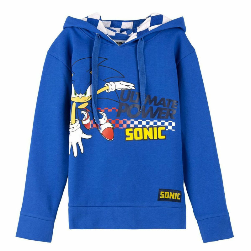 Hooded Sweatshirt for Girls Sonic Blue