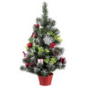 Christmas Tree Red Multicolour Plastic Pineapples 60 cm