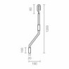 Awning crank handle Micel TLD06 White 120 cm Low