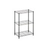 Shelves 56 x 35 x 80 cm Black Metal Plastic