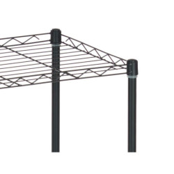 Shelves 56 x 35 x 80 cm Black Metal Plastic